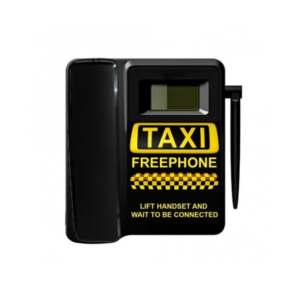 TELECOM500 GSM Taxi Phone with Faceplate - No Button - Black