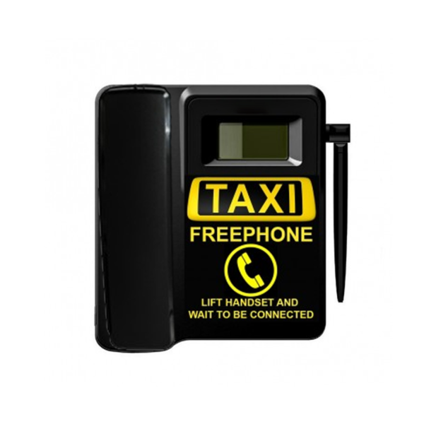 TELECOM500 GSM Taxi Phone with Faceplate - No Button - Black - Image 2