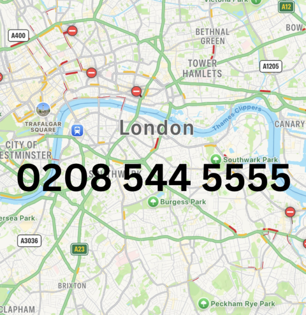 London Golden Memorable Telephone Number –  0208 544 5555