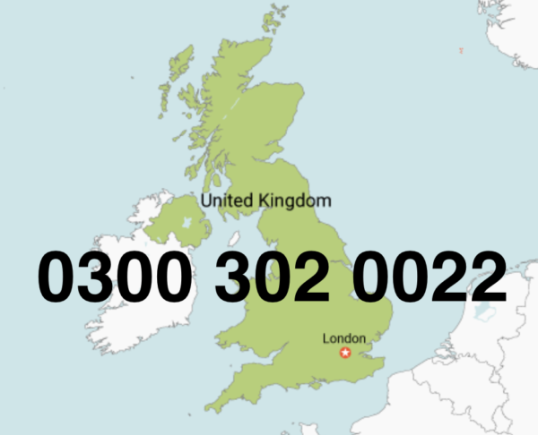 Non Geographical Golden Memorable Telephone Number - 0300 302 0022
