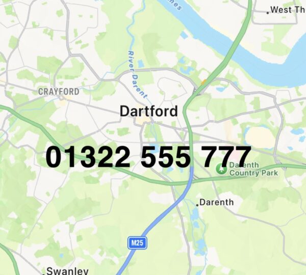 Dartford Golden Memorable Telephone Number – 01322 555 777
