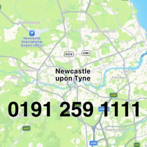 Newcastle upon Tyne Golden Memorable Telephone Number – 0191 259 1111