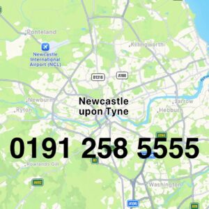 Newcastle upon Tyne Golden Memorable Telephone Number – 0191 258 5555